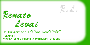 renato levai business card